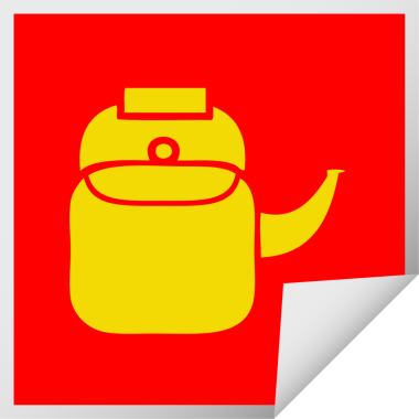 Bir insan tarafından çizilmiş bir tencere karikatürü.