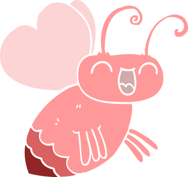 bir insan tarafından çizilmiş düz renk çizgi film hatası