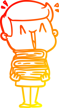 Bir insan tarafından çizilmiş mutlu bir adamın çizgi çizimi.