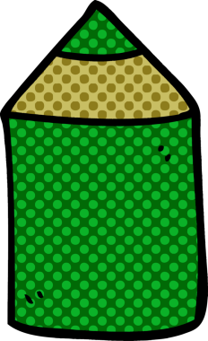 Bir insan tarafından çizilmiş karalama renkli kalem.