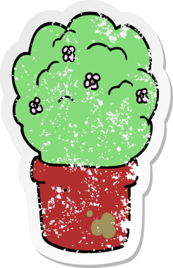 Bir insan tarafından çizilmiş karikatür çalı.