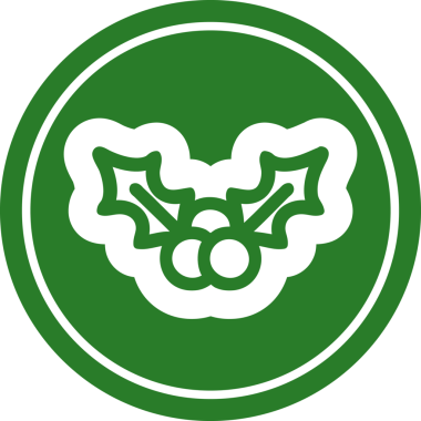 Bir insan tarafından çizilmiş Noel sembolü.