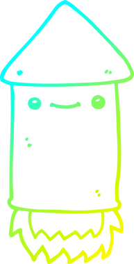 Bir insan tarafından çizilmiş bir havai fişek çizgi çizimi.