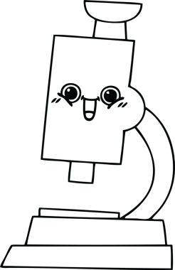 Bir insan tarafından çizilmiş bir mikroskop çizimi