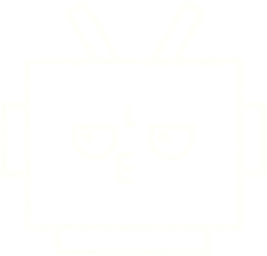 Bir insan tarafından çizilen robot tebeşiri.