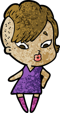 Bir insan tarafından çizilmiş bir karikatür.