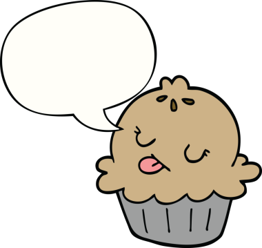 Bir insan tarafından çizilmiş tatlı çizgi film pastası.