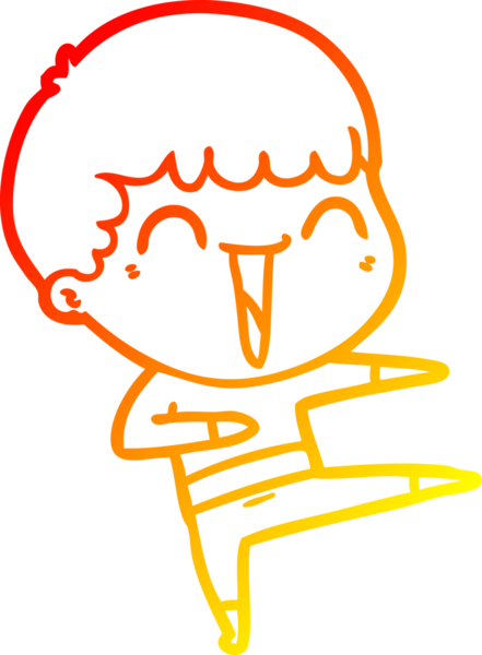 Bir insan tarafından çizilmiş mutlu bir adamın çizgi çizimi.