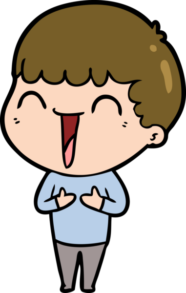 Bir insan tarafından çizilmiş mutlu bir adam.