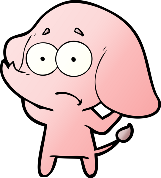 bir insan tarafından çizilmiş belirsiz bir fil.