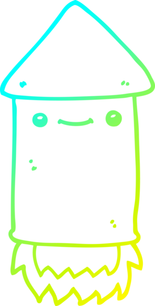 Bir insan tarafından çizilmiş bir havai fişek çizgi çizimi.