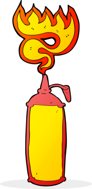 Bir insan tarafından çizilmiş acı sos.