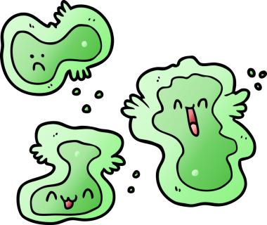 bir insan tarafından çizilmiş karikatür hücreleri