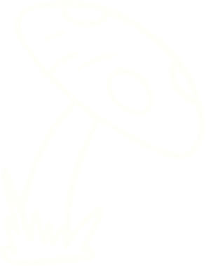 Bir insan tarafından çizilmiş Toadstool Tebeşiri