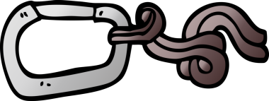 bir insan tarafından çizilmiş vektör gradyan karikatür klip ve halat