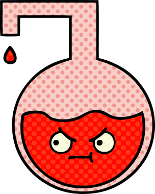 Bir insan tarafından çizilmiş bir bilim deneyinin çizgi romanı.