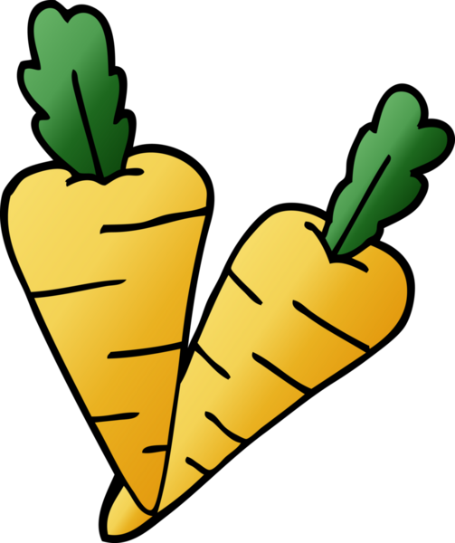 bir insan tarafından çizilmiş organik havuçları karalamak