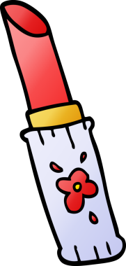 Bir insan tarafından çizilmiş karalama ruju.