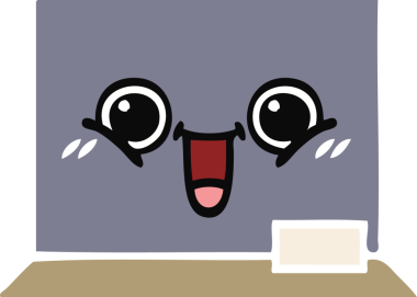 Bir insan tarafından çizilmiş düz renk retro karikatürü