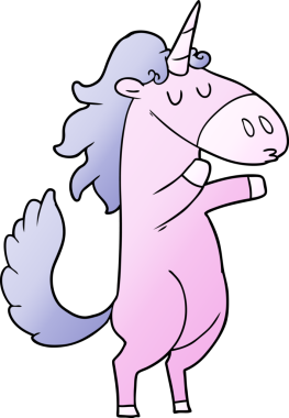 Bir insan tarafından çizilmiş tek boynuzlu at çizgi filmi.