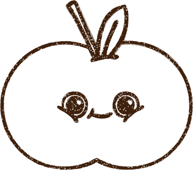 Bir insan tarafından çizilen meyve kömürü.