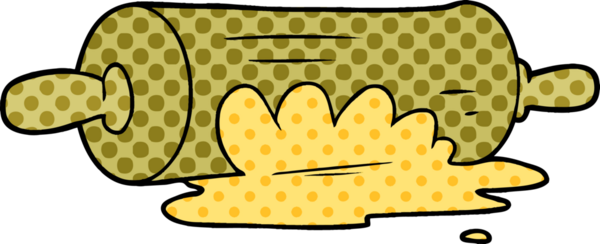 Bir insan tarafından çizilmiş merdane.