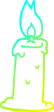 Bir insan tarafından çizilmiş bir kutunun soğuk gradyan çizgisi.