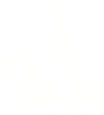 Bir insan tarafından çizilmiş mum lambası tebeşiri.