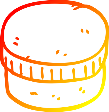 Bir insan tarafından çizilmiş karikatür nemlendirici kavanozunun sıcak çizgi çizimi