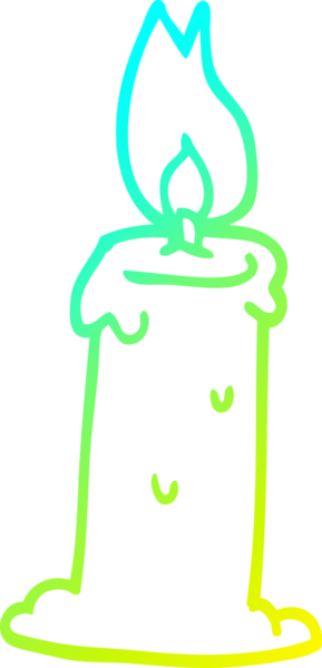 Bir insan tarafından çizilmiş bir kutunun soğuk gradyan çizgisi.