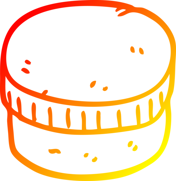 Bir insan tarafından çizilmiş karikatür nemlendirici kavanozunun sıcak çizgi çizimi