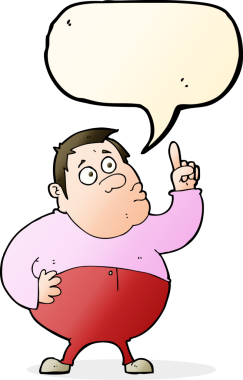 Çizgi filmci bir insan tarafından çizilmiş konuşma balonuyla soru soruyor.