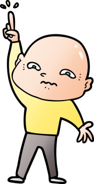 Sinirli çizgi film adamı bir insan tarafından çizilmiş sorular soruyor.