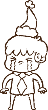 Ağlayan Ofis İşçisi Kömür Bir insan tarafından çizilmiş