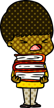 Çizgi film bir insan tarafından çizilmiş stresli adam