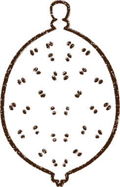 Bir insan tarafından çizilmiş limon kömürü.