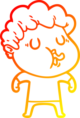 Bir insan tarafından çizilmiş, çizgi film karakteri.