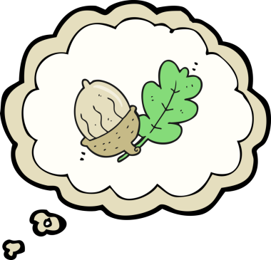 Bir insan tarafından çizilmiş serbest çizim balon palamutu.