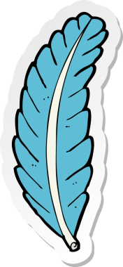 Bir insan tarafından çizilmiş bir karikatür tüyünün çıkartması.