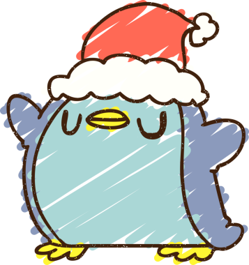 Bir insan tarafından çizilmiş Noel Pengueni Tebeşiri