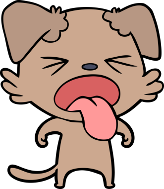 Bir insan tarafından çizilmiş iğrenç bir çizgi film.