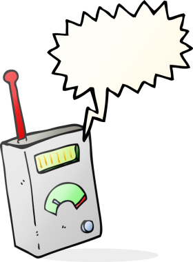 Bir insan tarafından çizilmiş serbest konuşma balonu karikatürü bilimsel aygıtı