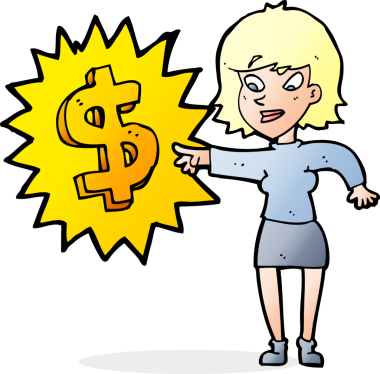 Bir insan tarafından çizilmiş para karikatürü.