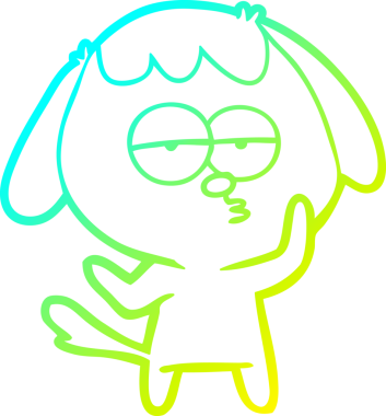 Bir insan tarafından çizilmiş soğuk hava çizgisi çizimi.