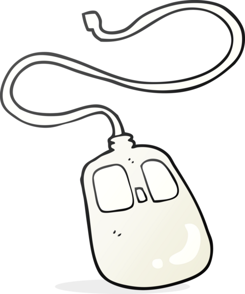 Bir insan tarafından çizilmiş serbest çizim bilgisayar faresi