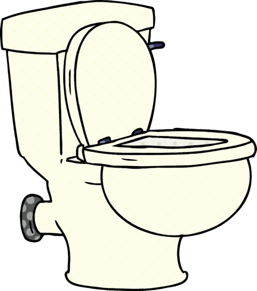 Bir insan tarafından çizilmiş bir tuvalet karalaması.