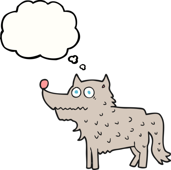 Bir insan tarafından çizilmiş serbest çizim baloncuk köpek.