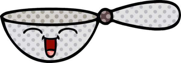 Bir insan tarafından çizilmiş bir kaşık çizgi romanı.