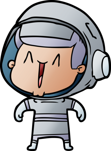 Bir insan tarafından çizilmiş bir astronot.