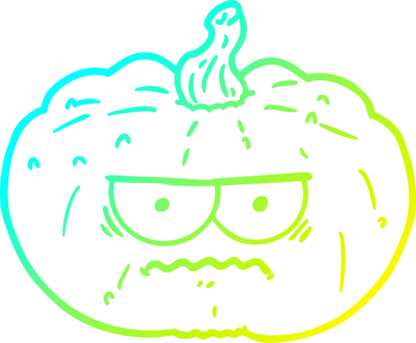 Bir insan tarafından çizilmiş bir çizgi balkabağı çizimi.